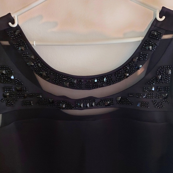 New Noir Mesh Beaded Dress - Picture 5 of 7